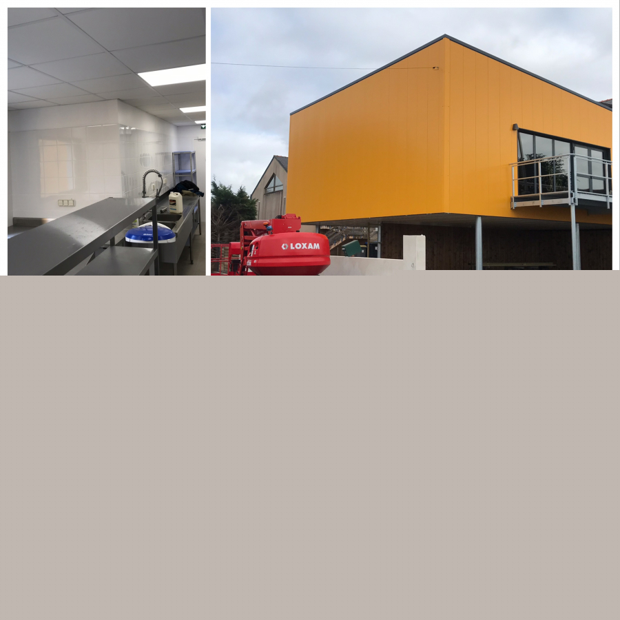 pikard plaquiste, landaul, extension d'une salle d'un village vacances, cloisons sèches, isolation pikard plaquiste, landaul, extension d'une salle d'un village vacances, cloisons sèches, isolation